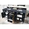 James Martin Vanities Brittany 72in Double Vanity, Black Onyx w/ 3 CM Charcoal Soapstone Quartz Top 650-V72-BKO-3CSP - alternate 5